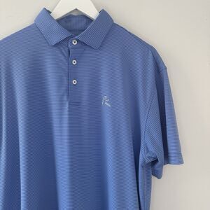 Rhoback Large Polo Blue And White Striped